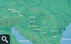 Danube River Map